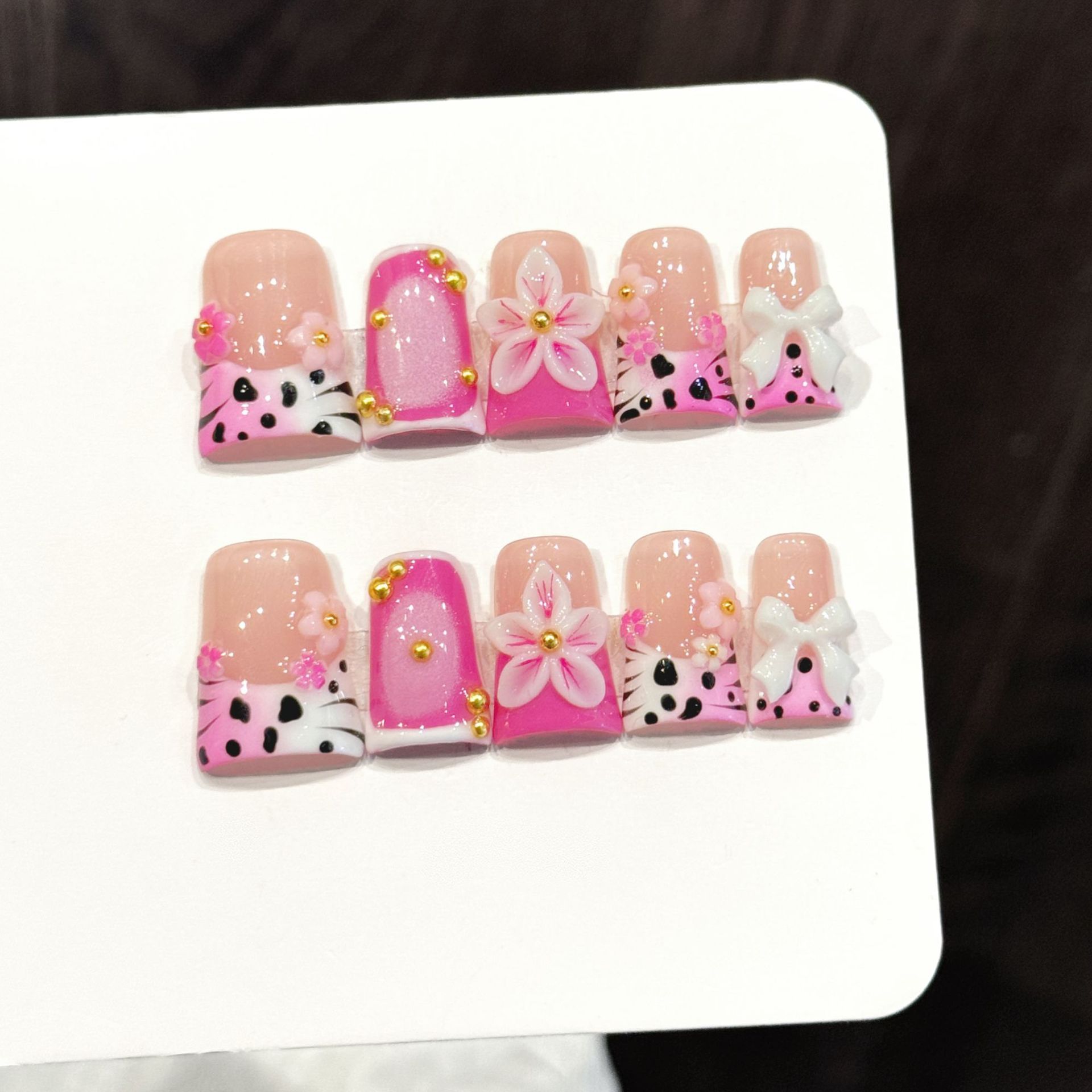 10 pçs estilo oceano unhas fal - Pressed Flower Art avaliação e preço