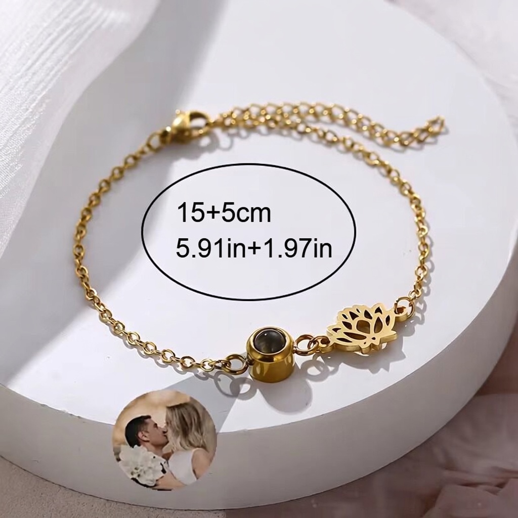 Pulseira Personalizada com Fot - Birth Flower Necklace avaliação e preço