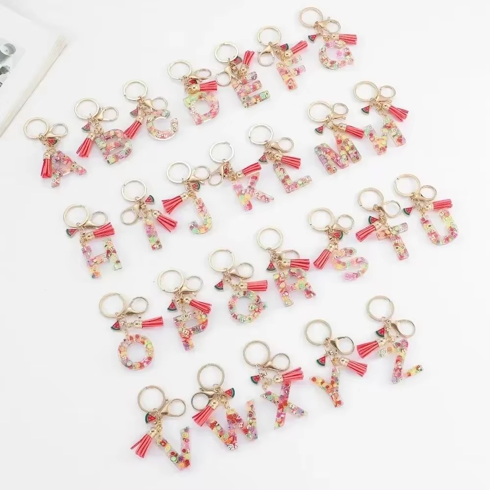 Personalizado A-Z chaveiro fiv - Monogram Keychain Leather avaliação e preço