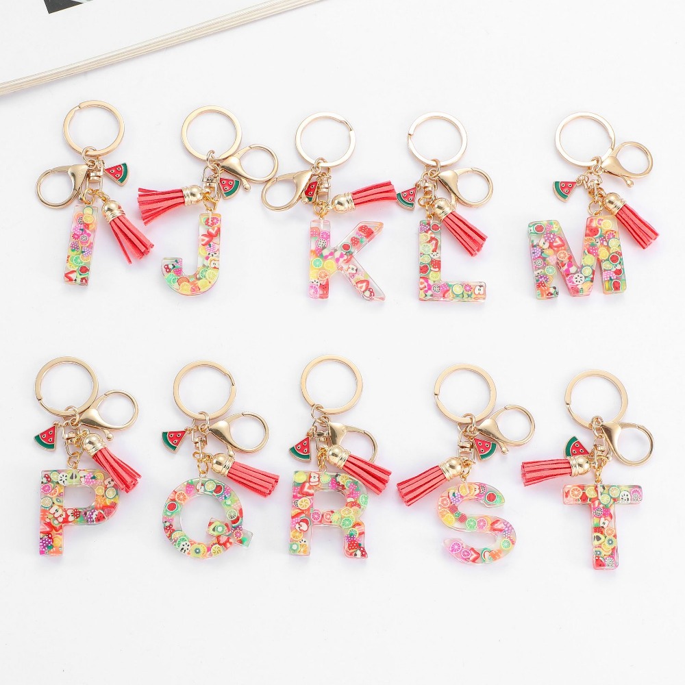 Personalizado A-Z chaveiro fiv - Monogram Keychain Leather avaliação e preço