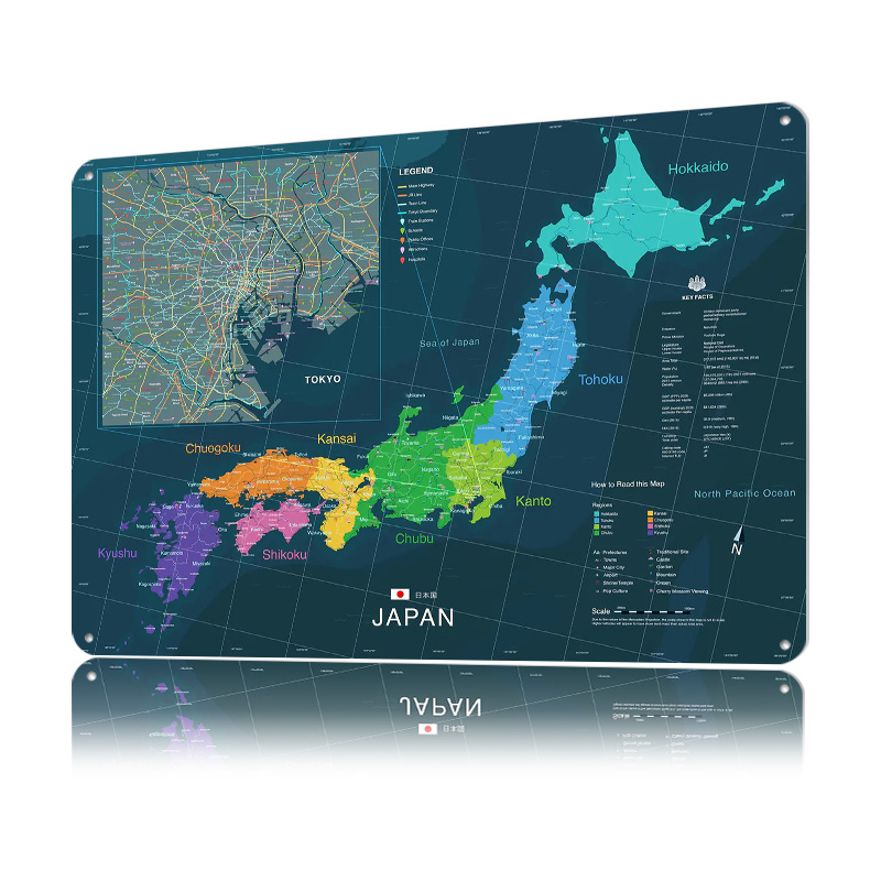 Mapa do japão e de tóquio cart - Custom Map Poster avaliação e preço