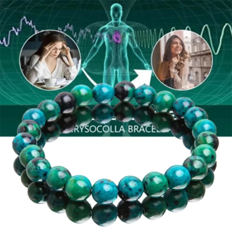 Crisocolla malaquita pulseira  - Coordinates Bracelet avaliação e preço