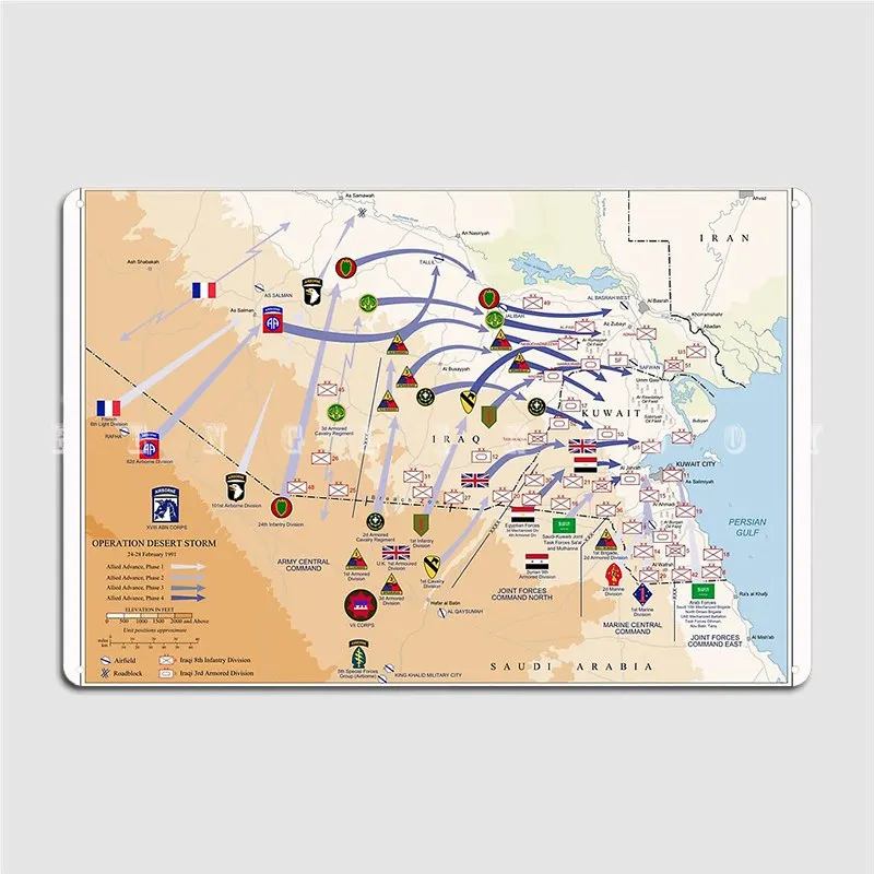 Operação tempestades do desert - Custom Map Poster avaliação e preço
