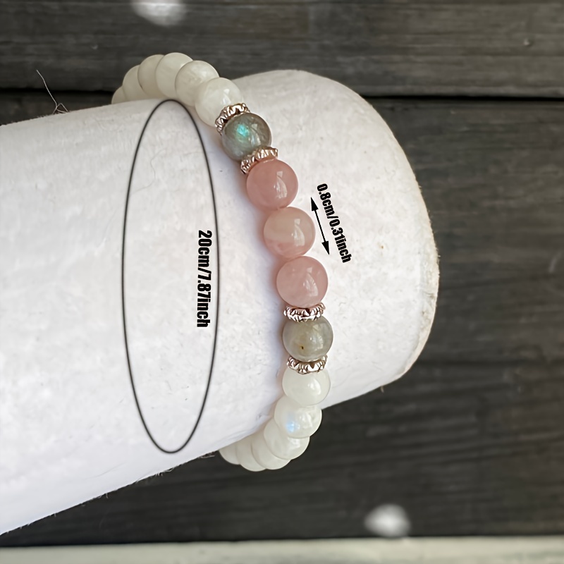 1 peça/pedra da lua, labradori - Coordinates Bracelet avaliação e preço
