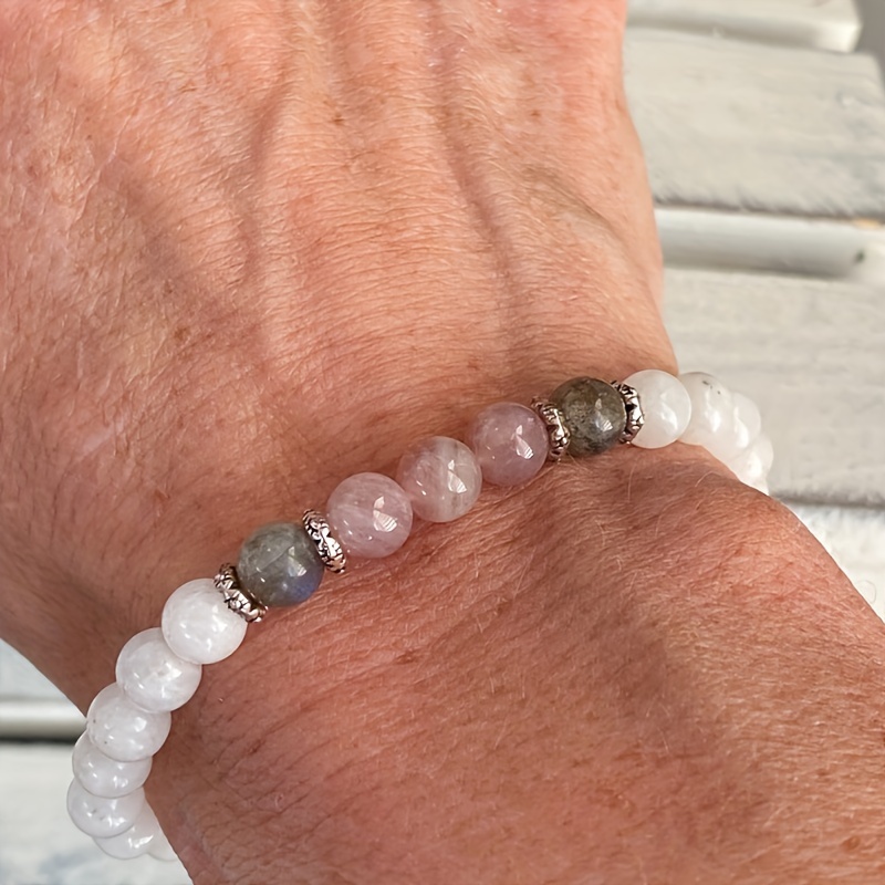 1 peça/pedra da lua, labradori - Coordinates Bracelet avaliação e preço