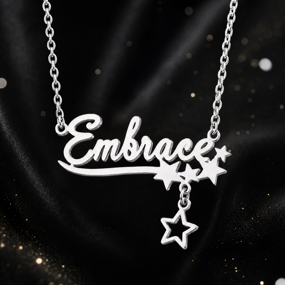 Colar com nome de borboleta pe - Name Necklace Custom avaliação e preço