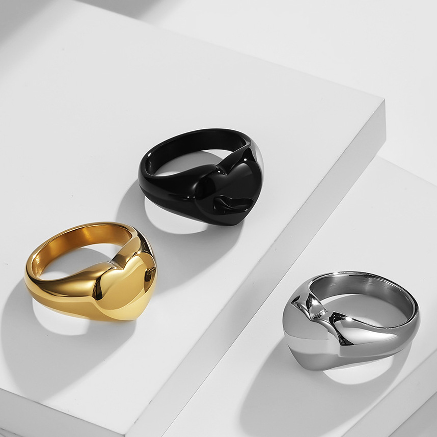 Anel de sinete feminino person - Initial Ring Custom avaliação e preço