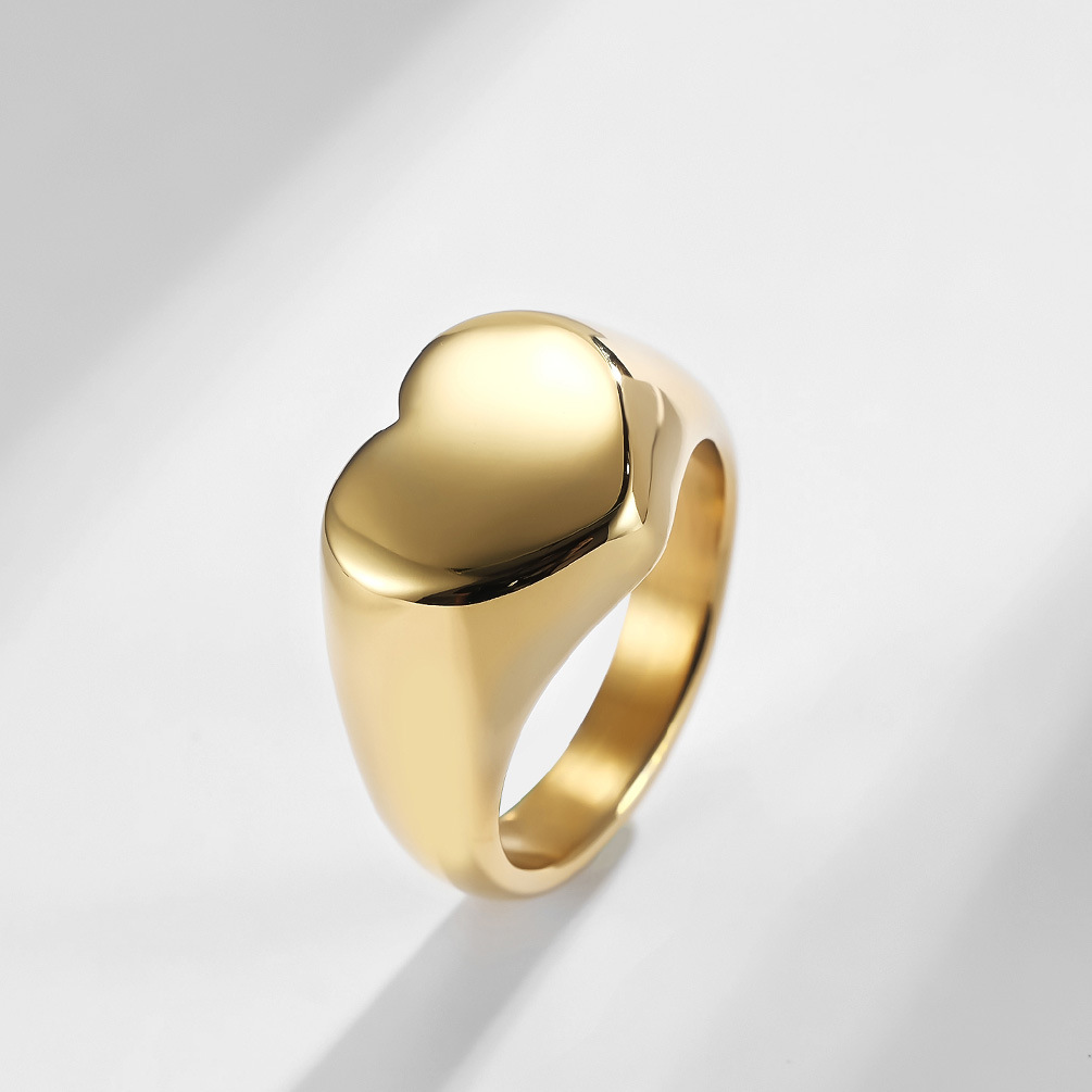 Anel de sinete feminino person - Initial Ring Custom avaliação e preço