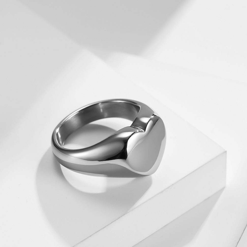 Anel de sinete feminino person - Initial Ring Custom avaliação e preço